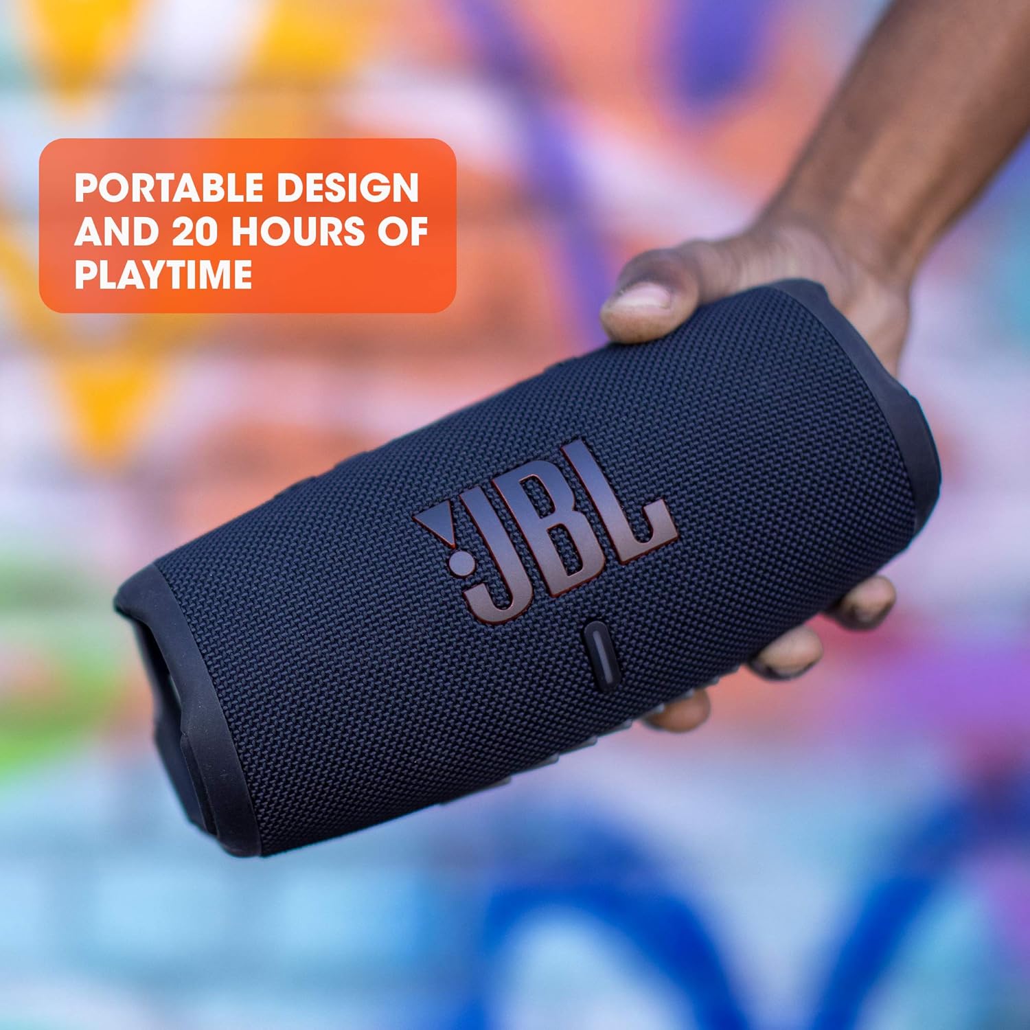 Enceinte Bluetooth sans fil étanche JBL Charge 5 - Noir